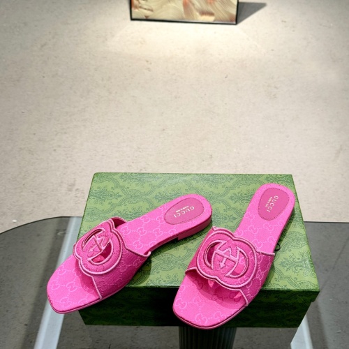 Replica Gucci Slippers For Women #1225370 $82.00 USD for Wholesale