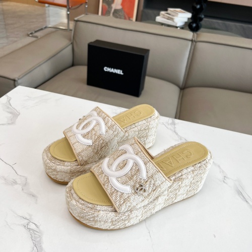 Chanel Slippers For Women #1225402 $80.00 USD, Wholesale Replica Chanel Slippers