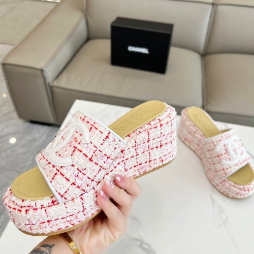 Replica Chanel Slippers For Women #1225403 $80.00 USD for Wholesale