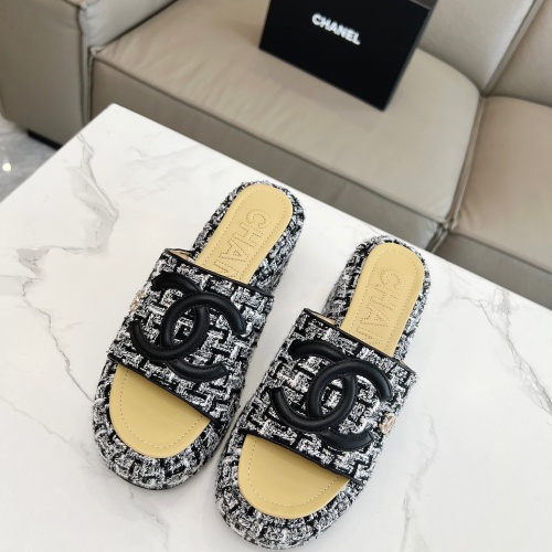 Replica Chanel Slippers For Women #1225412 $80.00 USD for Wholesale