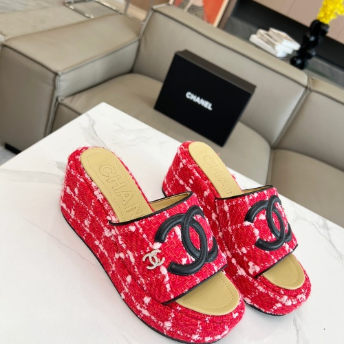 Chanel Slippers For Women #1225413 $80.00 USD, Wholesale Replica Chanel Slippers