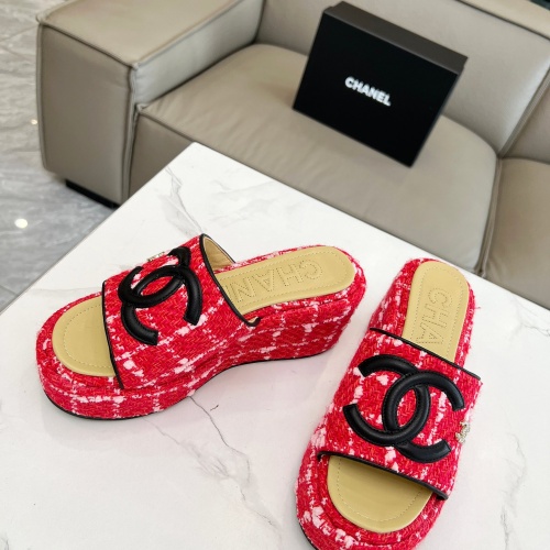 Replica Chanel Slippers For Women #1225413 $80.00 USD for Wholesale