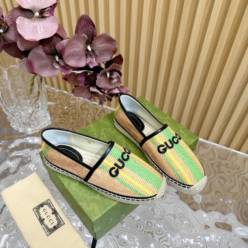 Replica Gucci Flat Shoes For Women #1225428 $98.00 USD for Wholesale