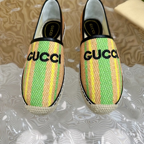 Replica Gucci Flat Shoes For Women #1225428 $98.00 USD for Wholesale