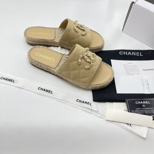 Replica Chanel Slippers For Women #1225484 $85.00 USD for Wholesale