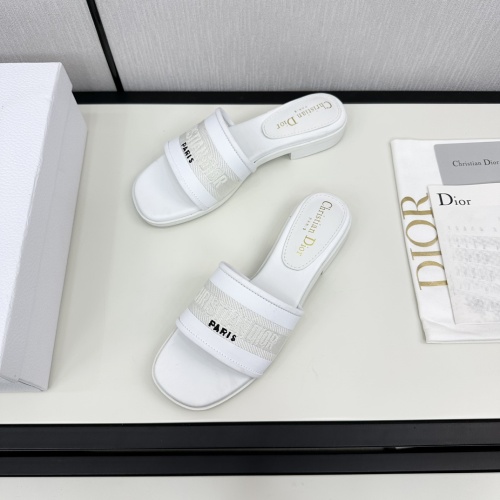 Replica Christian Dior Slippers For Women #1225486 $98.00 USD for Wholesale