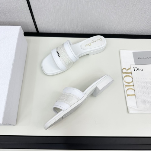 Replica Christian Dior Slippers For Women #1225486 $98.00 USD for Wholesale