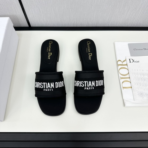 Replica Christian Dior Slippers For Women #1225488 $98.00 USD for Wholesale