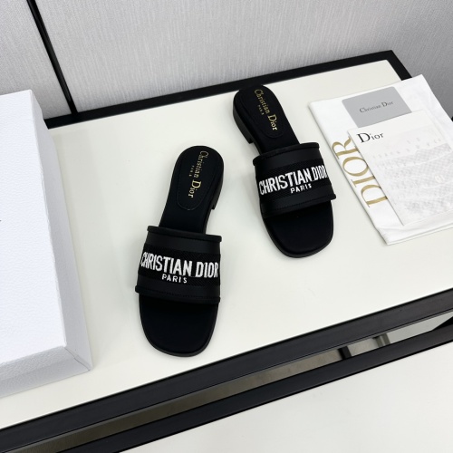 Replica Christian Dior Slippers For Women #1225488 $98.00 USD for Wholesale