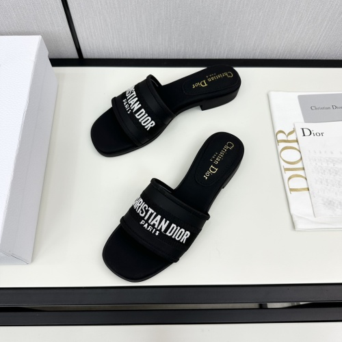 Replica Christian Dior Slippers For Women #1225488 $98.00 USD for Wholesale