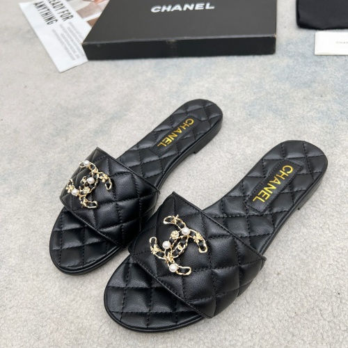 Chanel Slippers For Women #1225496 $82.00 USD, Wholesale Replica Chanel Slippers