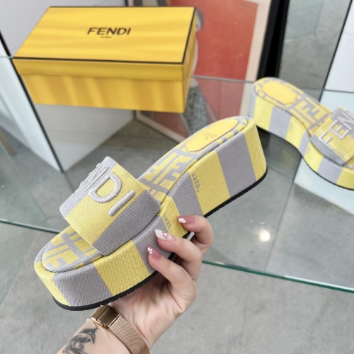 Replica Fendi Slippers For Women #1225497 $85.00 USD for Wholesale