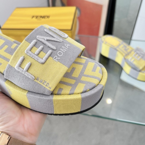 Replica Fendi Slippers For Women #1225497 $85.00 USD for Wholesale