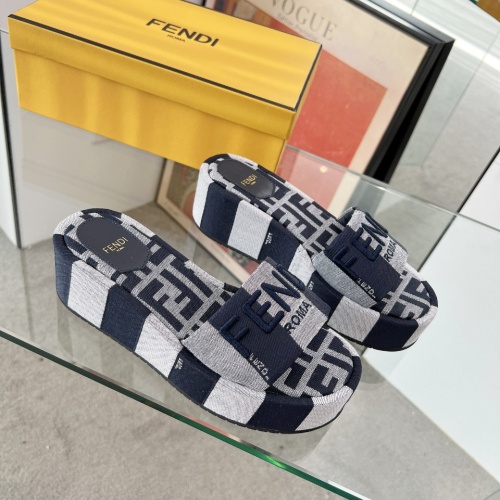 Fendi Slippers For Women #1225501 $85.00 USD, Wholesale Replica Fendi Slippers