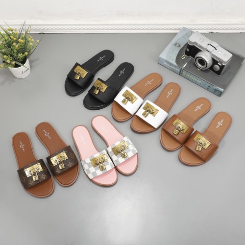 Replica Louis Vuitton Slippers For Women #1225521 $56.00 USD for Wholesale