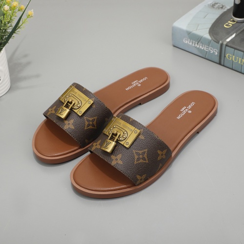 Louis Vuitton Slippers For Women #1225525 $56.00 USD, Wholesale Replica Louis Vuitton Slippers