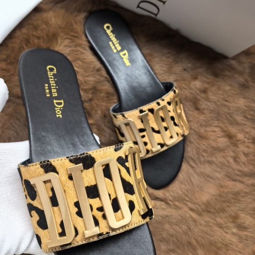 Replica Christian Dior Slippers For Women #1225538 $68.00 USD for Wholesale