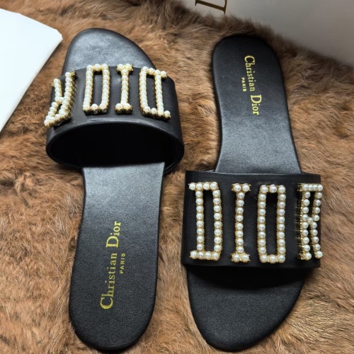 Replica Christian Dior Slippers For Women #1225540 $68.00 USD for Wholesale