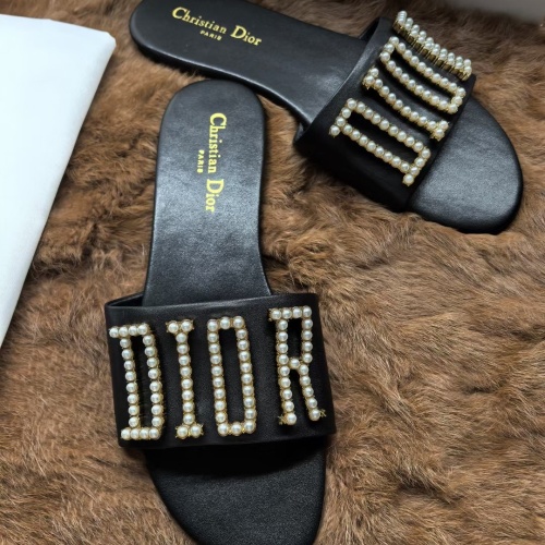 Replica Christian Dior Slippers For Women #1225540 $68.00 USD for Wholesale