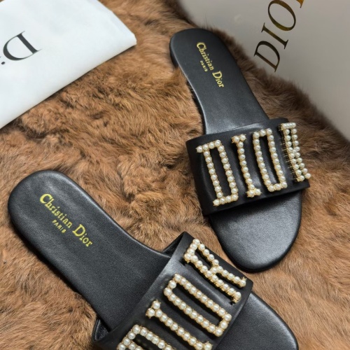 Replica Christian Dior Slippers For Women #1225540 $68.00 USD for Wholesale