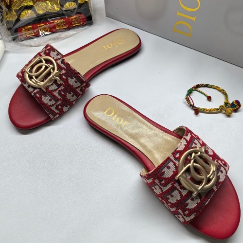 Replica Christian Dior Slippers For Women #1225541 $68.00 USD for Wholesale