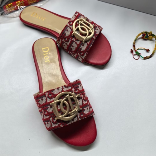 Replica Christian Dior Slippers For Women #1225541 $68.00 USD for Wholesale