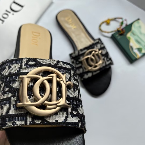 Replica Christian Dior Slippers For Women #1225543 $68.00 USD for Wholesale