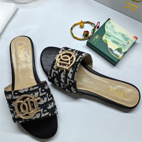 Replica Christian Dior Slippers For Women #1225543 $68.00 USD for Wholesale