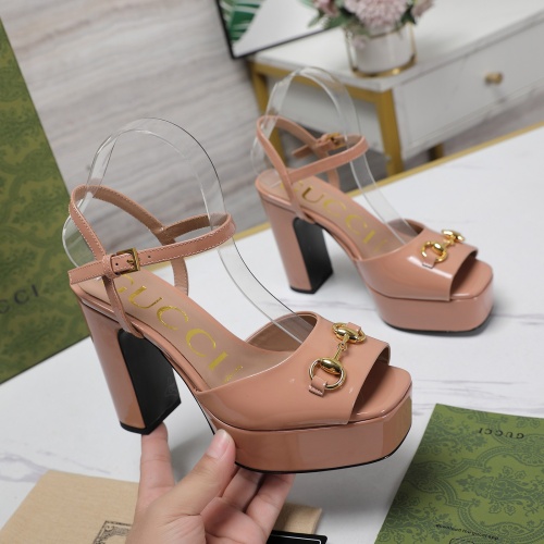 Replica Gucci Sandal For Women #1225551 $125.00 USD for Wholesale