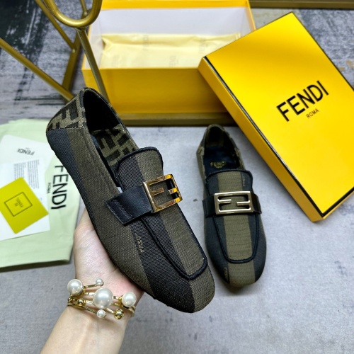 Replica Fendi Casual Shoes For Women #1225567 $82.00 USD for Wholesale