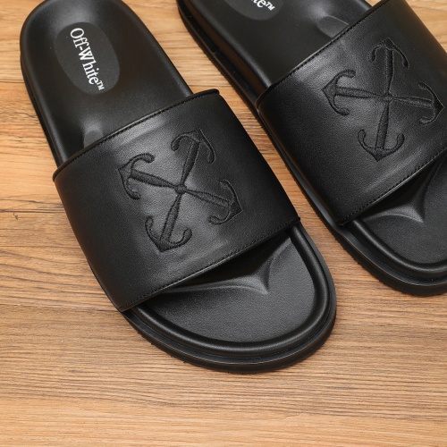 Replica Off-White Slippers For Men #1225620 $56.00 USD for Wholesale