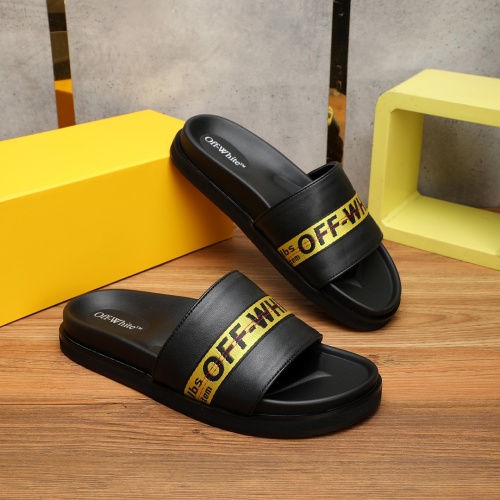 Replica Off-White Slippers For Men #1225621 $56.00 USD for Wholesale