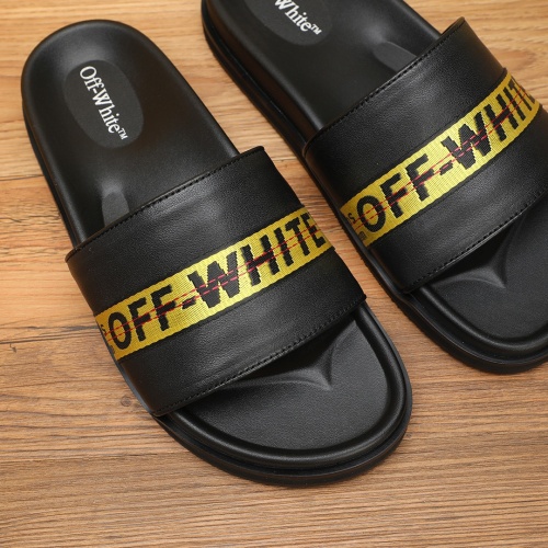 Replica Off-White Slippers For Men #1225621 $56.00 USD for Wholesale