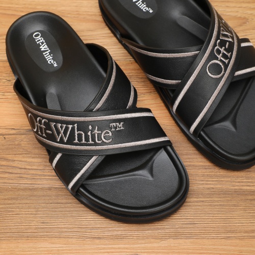 Replica Off-White Slippers For Men #1225623 $56.00 USD for Wholesale