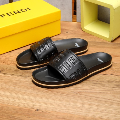 Fendi Slippers For Men #1225624 $56.00 USD, Wholesale Replica Fendi Slippers