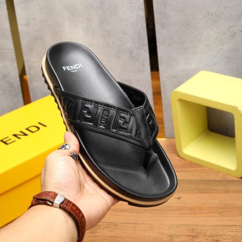 Replica Fendi Slippers For Men #1225625 $56.00 USD for Wholesale