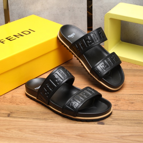 Replica Fendi Slippers For Men #1225626 $56.00 USD for Wholesale