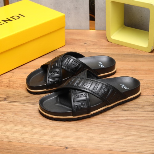 Fendi Slippers For Men #1225627 $56.00 USD, Wholesale Replica Fendi Slippers