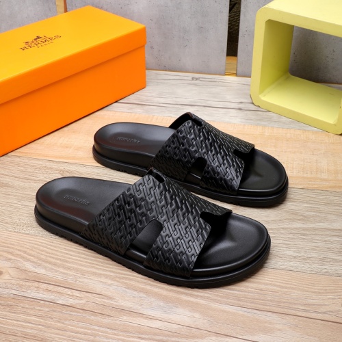 Replica Hermes Slippers For Men #1225630 $56.00 USD for Wholesale