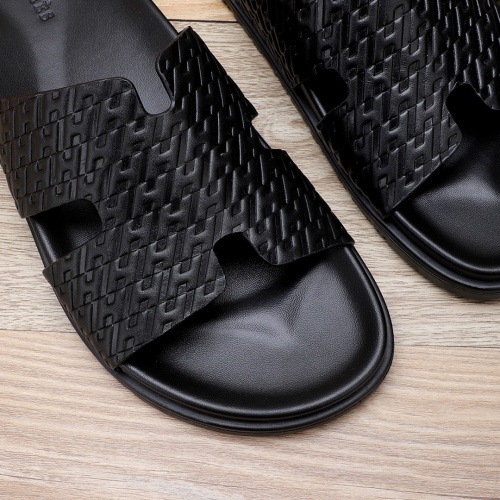 Replica Hermes Slippers For Men #1225630 $56.00 USD for Wholesale