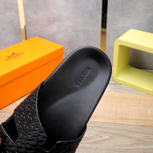 Replica Hermes Slippers For Men #1225630 $56.00 USD for Wholesale