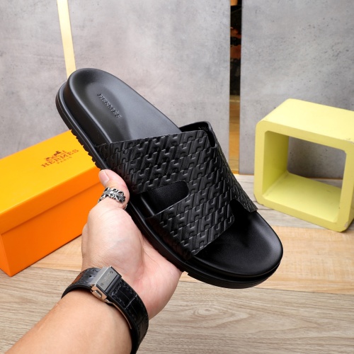 Replica Hermes Slippers For Men #1225630 $56.00 USD for Wholesale