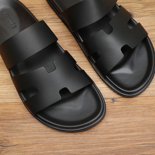 Replica Hermes Slippers For Men #1225631 $56.00 USD for Wholesale