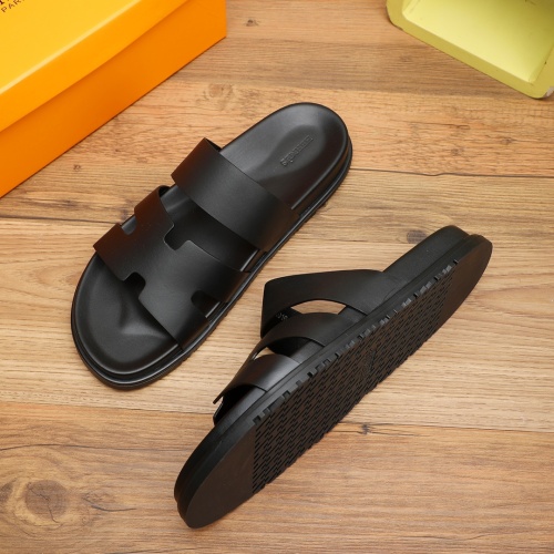 Replica Hermes Slippers For Men #1225631 $56.00 USD for Wholesale