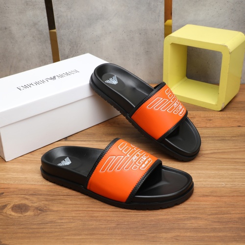 Replica Armani Slippers For Men #1225634 $56.00 USD for Wholesale