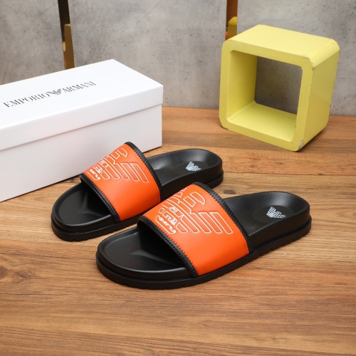 Replica Armani Slippers For Men #1225634 $56.00 USD for Wholesale