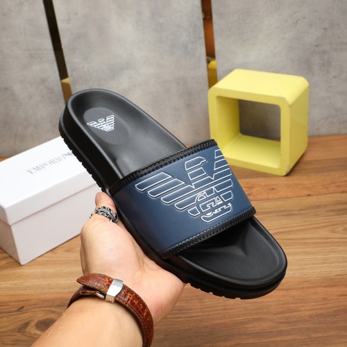 Replica Armani Slippers For Men #1225635 $56.00 USD for Wholesale