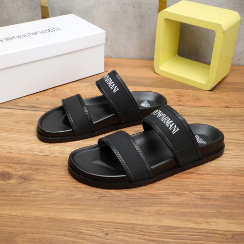 Replica Armani Slippers For Men #1225654 $56.00 USD for Wholesale