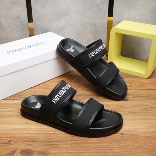 Replica Armani Slippers For Men #1225654 $56.00 USD for Wholesale