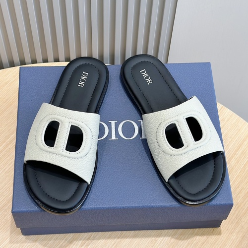 Christian Dior Slippers For Men #1225683 $60.00 USD, Wholesale Replica Christian Dior Slippers